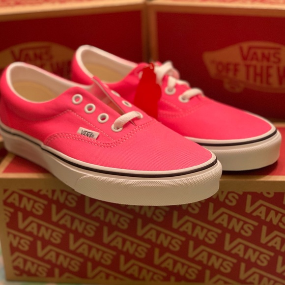 New Vans ERA (Neon) Knockout Pnk/Tr Wht - Picture 3 of 8